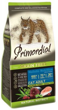 Primordial Cat Grain Free Adult Salmon & Tuna karma z rybą bez z zbóż dla kotów