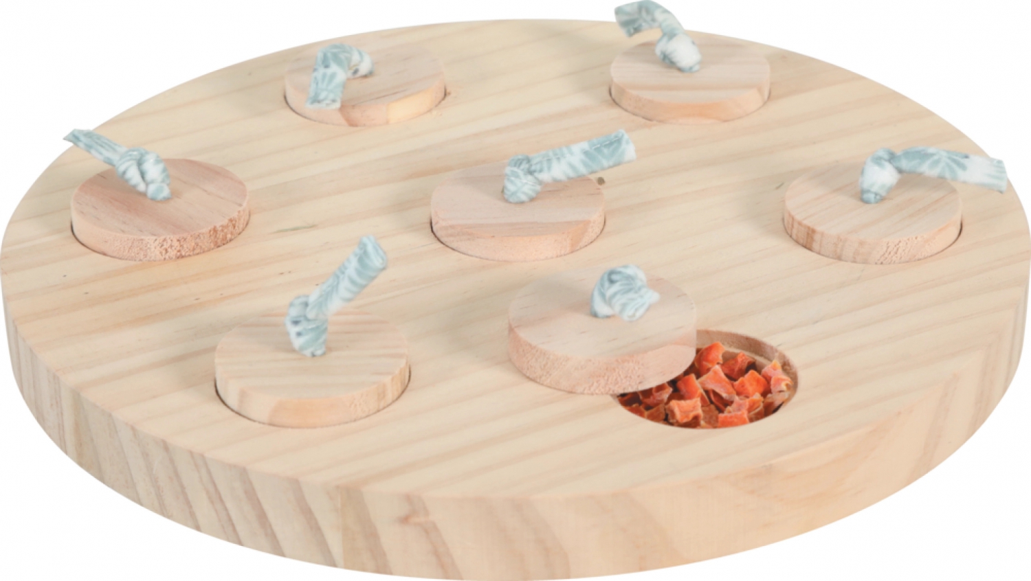 Zolux Neolife Drewniany talerz na przysmaki dla królika 23x23x3cm