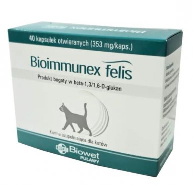 Biowet Bioimmunex Felis preparat na zwiększenie odporności 40 kapsułek