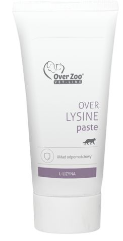 Over-Zoo Vet Line Lysine pasta wspiera funkcjonowanie układu odpornościowego 50g 