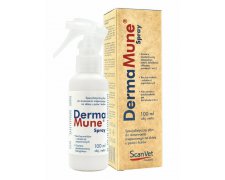 Scanvet DermaMune Spray butelka dla zwierząt ze skłonnością do atopii, świądu, stanów zapalnych, podrażnień, zmian skórnych 100ml
