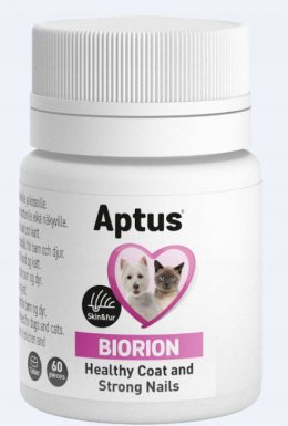 Aptus Biorion 60 tabletek poprawia stan skóry wzrost sierści i pazurów