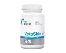 VetExpert Vetoskin Small breed preparat na skórę i sierść dla psów małych ras i kotów 60kaps.