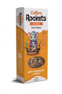 Calibra Rockets Sticks Small rodents Vegeta&Nuts przkąska dla gryzoni i królików 120g
