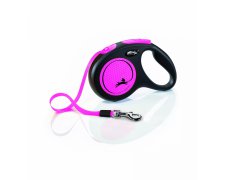 Flexi New Neon smycz automatyczna taśma S 5m do 15kg