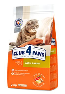 Club4Paws Premium karma dla dorosłych kotów z królikiem 