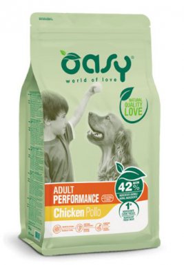 Oasy Lifestage adult performance sucha karma dla dorosłych aktywnych psów z kurczakiem