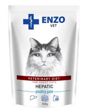 Enzo Vet Hepatic pasztet z drobiu na wątrobę dla kota 100g