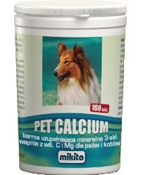 Mikita Pet Calcium - preparat wapniowy z wit. C i magnezem dla psów i kotów