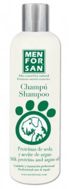 Menforsan szampon dla psa z proteinami jedwabiu i olejkiem arganowym