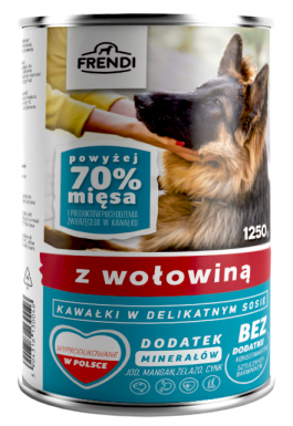 Frendi Karma dla psa z wołowiną w delikatnym sosie puszka 