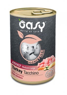 Oasy Grain Free Medium & Large Adult bezzbożowa karma dla psów 400g