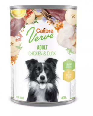 Calibra Dog Verve GF Adult puszka dla dorosłego psa bez zbóż 400g