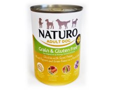 Naturo Grain and Gluten Free nie zawiera zbóż oraz glutenu puszka 390g