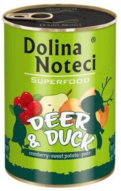 Dolina Noteci Premium Superfood Pies Jeleń i kaczka bezzbożowa puszka dla psa