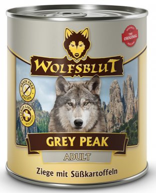 Wolfsblut Dog Grey Peak - Karma mokra dla psów o smaku koza i bataty puszka