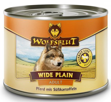 Wolfsblut Dog Wide Plain konina i bataty bez zbożowa puszka dla psów