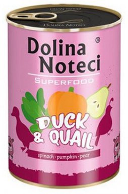 Dolina Noteci Premium Superfood Pies Kaczka i przepiórka bezzbożowa puszka dla psa