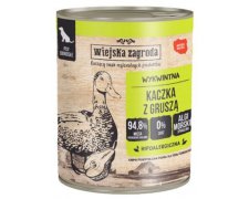 Wiejska Zagroda Kaczka z gruszką puszka bez zbóż, bez glutenu 50% kaczka, 20% indyk