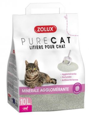 Zolux Żwirek PURECAT zbrylający zapachowy antybakteryjny 10l