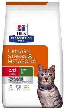 Hill's Prescription Diet c/d Urinary Stress + Metabolic karma sucha dla kotów z nadwagą i chorobami dróg moczowych