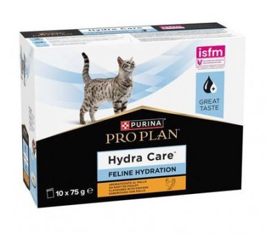 Purina Veterinary Diets Feline Feline Hydra Care saszetki z kurczakiem 10x75g