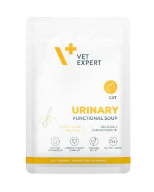 VetExpert 4T Diet Urinary Cat Functional Soup bulion nawadniający dla kotów z problemami układu moczowego saszetka 40g