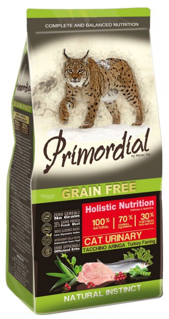 Primordial Cat Grain Free Urinary Turkey & Herring karma dla kotów ze schorzeniami urologicznymi z indykiem i śledziem