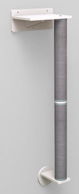 Trixie Zestaw ścienny 1 słupek z uchwytami dla kota biały lub szary 35×130x25 cm 