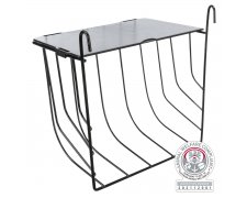 Trixie Paśnik wiszący dla królika gryzoni czarny metal plastik 20×18 ×12cm z pokrywką