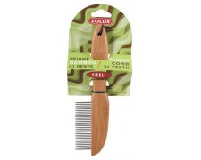 Zolux Bamboo grzebień gesty z zaokrąglonymi końcówkami 