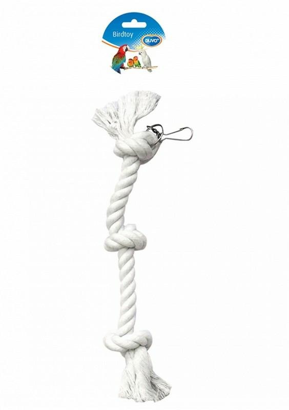 Duvo+ Zabawka dla ptaków sznur z węzłami 38cm