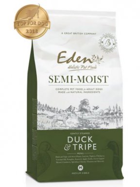 Eden Semi-Moist półwilgotna karma dla psów wszystkich psów kaczka i żołądki 60%