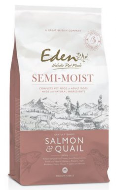 Eden Semi-Moist półwilgotna karma dla psów dorosłych wszystkich ras z 60% łososia i przepiórki