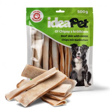 IdeaPet Chips z królikiem przysmak dla psa 500g