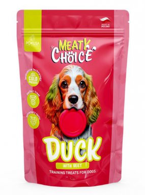 Pokusa Meaty Choice Duck With Beet smaczki treningowe dla psa kaczka z burakiem 200g