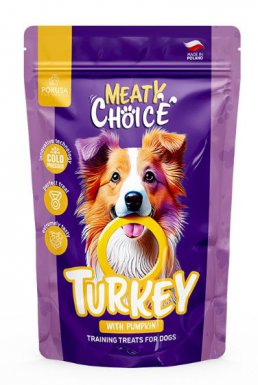 Pokusa Meaty Choice Turkey With Pumpkin smaczki treningowe dla psa indyk z dynią 200g