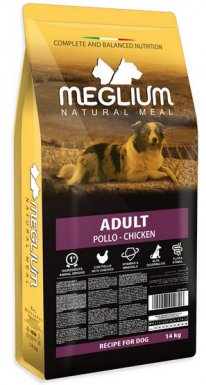 Meglium Dog Adult Chicken karma dla dorosłych psów z kurczakiem 14kg