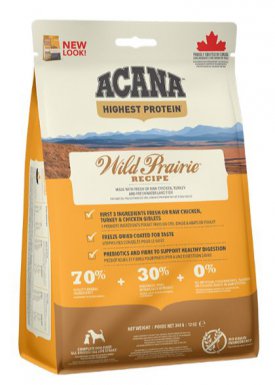 Acana Highest Protein Dog Wild Prairie z kurczakiem indykiem i wątróbką