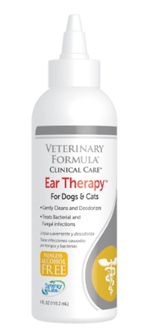 Synergy Labs VFCC Ear Therapy fod Dogs & Cats leczy infekcje bakteryjne, grzybicze i drożdżakowate w uszach 118ml