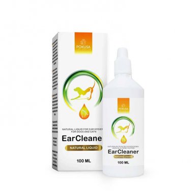 Pokusa GreenLine Ear Cleaner płyn do czyszczenia uszu dla psów i kotów 100ml