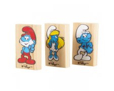 Duvo + Smurfs zabawka derwniana dla gryzonia domino 3szt.