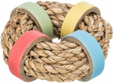 Trixie Zabawka naturalna dla kawii domowych królików trawa morska tektur 8cm