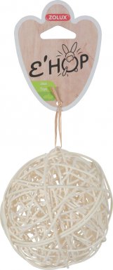 Zolux EHOP zabawka kula z naturalnego rattanu 10 cm