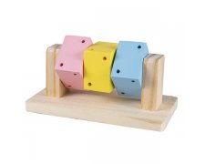 Duvo + zabawka dla gryzonia wirujące kostki 14x7,5x6,5 cm