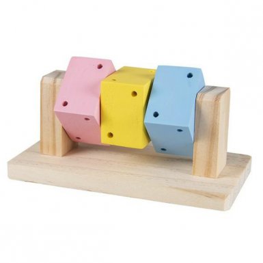 Duvo+ zabawka dla gryzonia wirujące kostki 14x7,5x6,5 cm