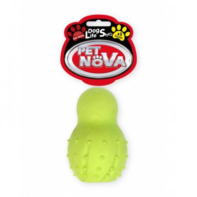 Pet Nova TPR Snowman gryzak z dzwonkiem 9,5cm 