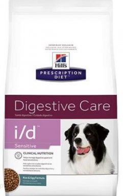 Hill's Prescription Diet i/d Sensitive Canine zaburzeniama przewodu pokarmowego oraz alergie skórne