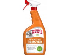 Nature's Miracle SET-IN OXY Stain&Odour REMOVER CAT o usuwania starych, głęboko osadzonych plam i zapachów 709ml