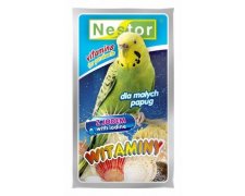Nestor Witaminy z jodem dla małych papug 20g